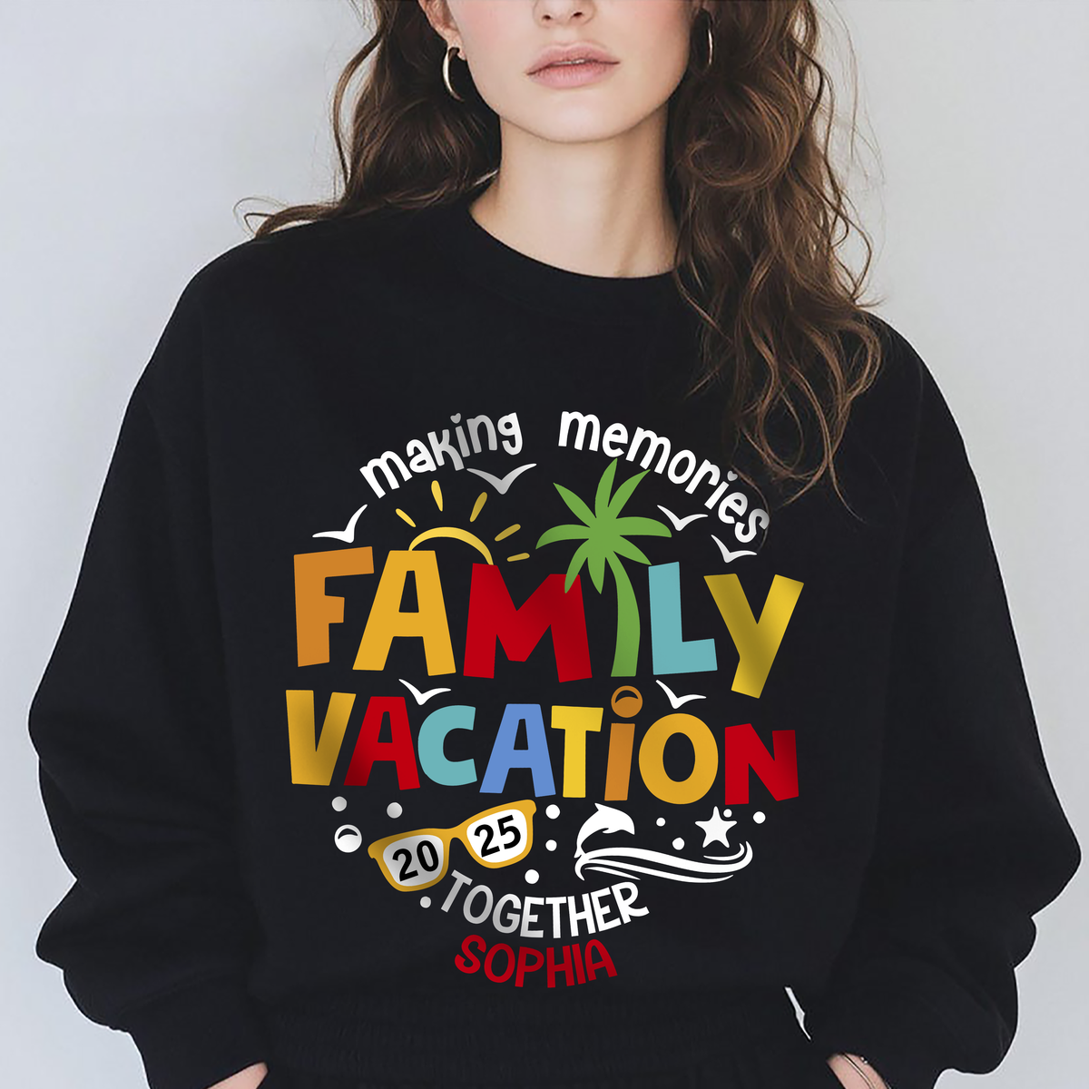 Personalized Family Vacation 2025 Making Memories Together Dark Shirt LM32 893811