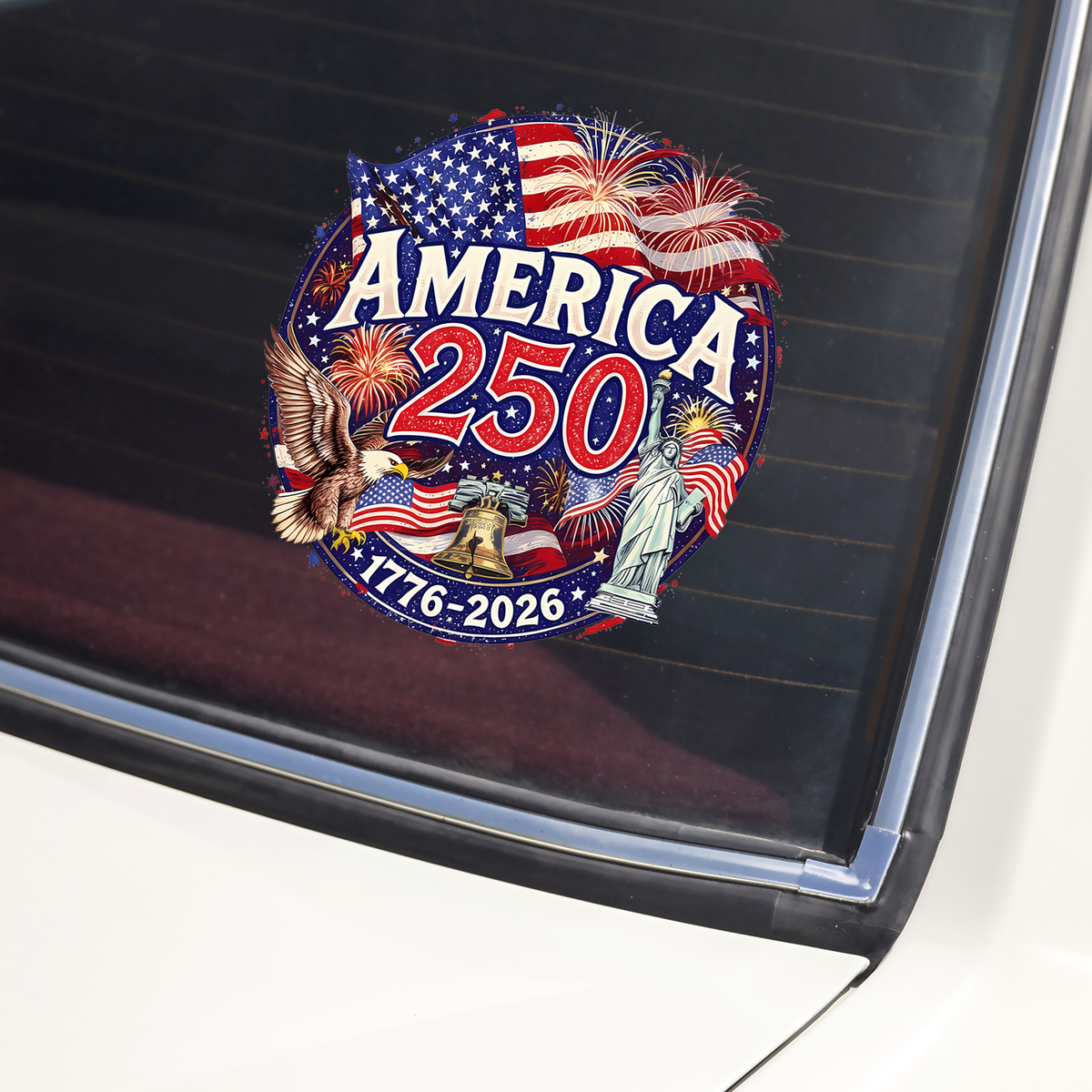 America 250 1776-2026 Car Window Decal Sticker HA75 920144