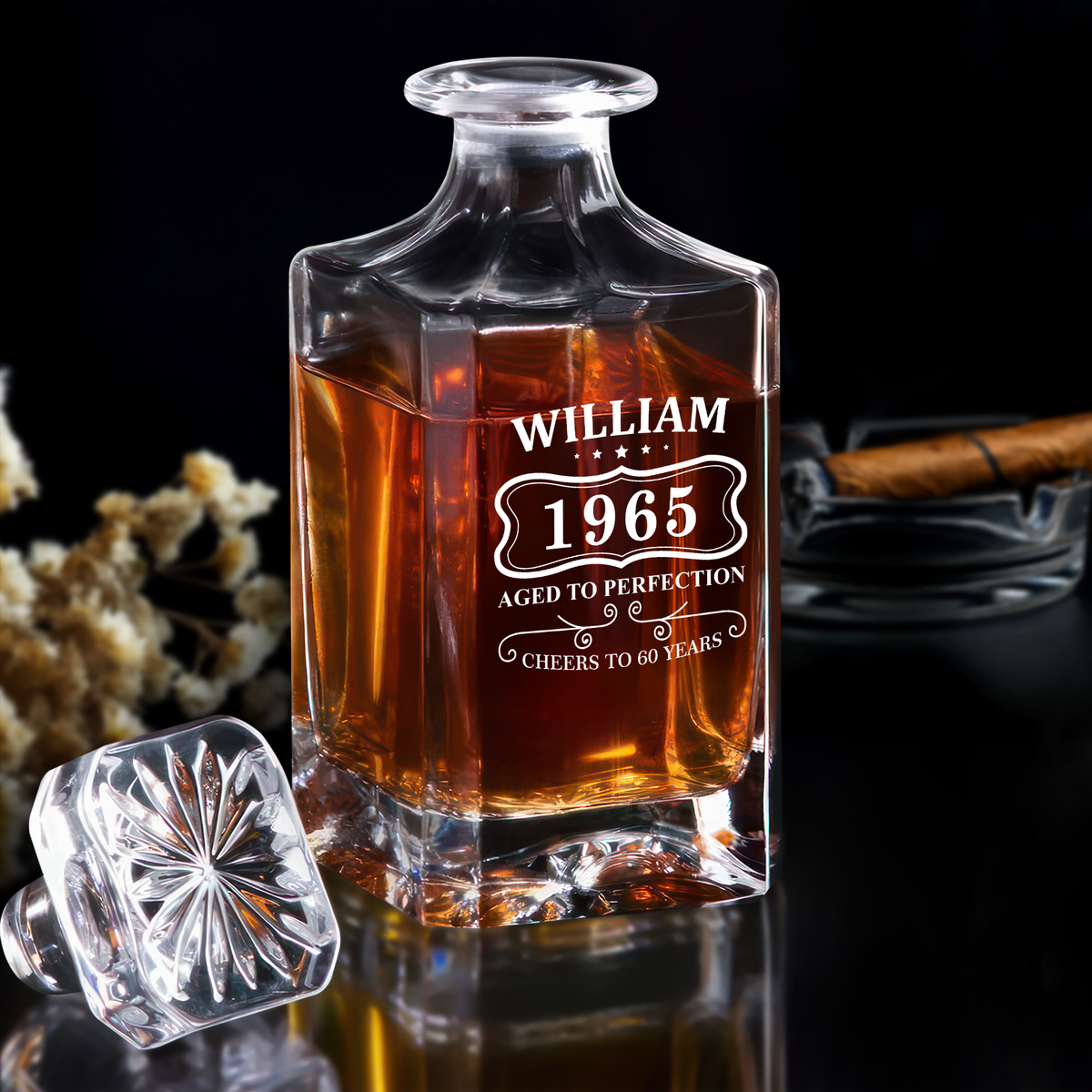 Personalized Aged To Perfection Birthday Gift Decanter LM32 895861