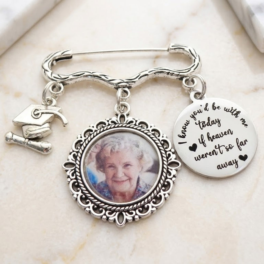 Personalized Photo 2026 Graduation Cap Memorial Tassel Picture Lapel Pin HA75 921076