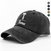 Personalized Custom Name On Washed Denim Baseball Cap TH10 896169