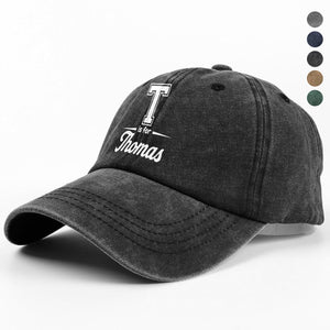 Personalized Custom Name On Washed Denim Baseball Cap TH10 896169