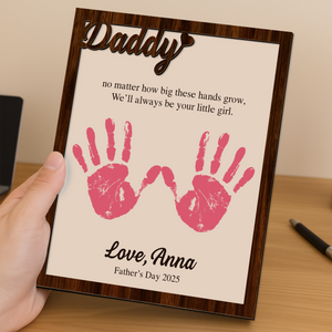 I'll Always Be Your Little Girl Gift For For Dad 2-Layered Wooden Plaque With Stand TH10 892981