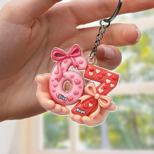 Custom Name 67 Keychain Valentine Gift TH10 898571