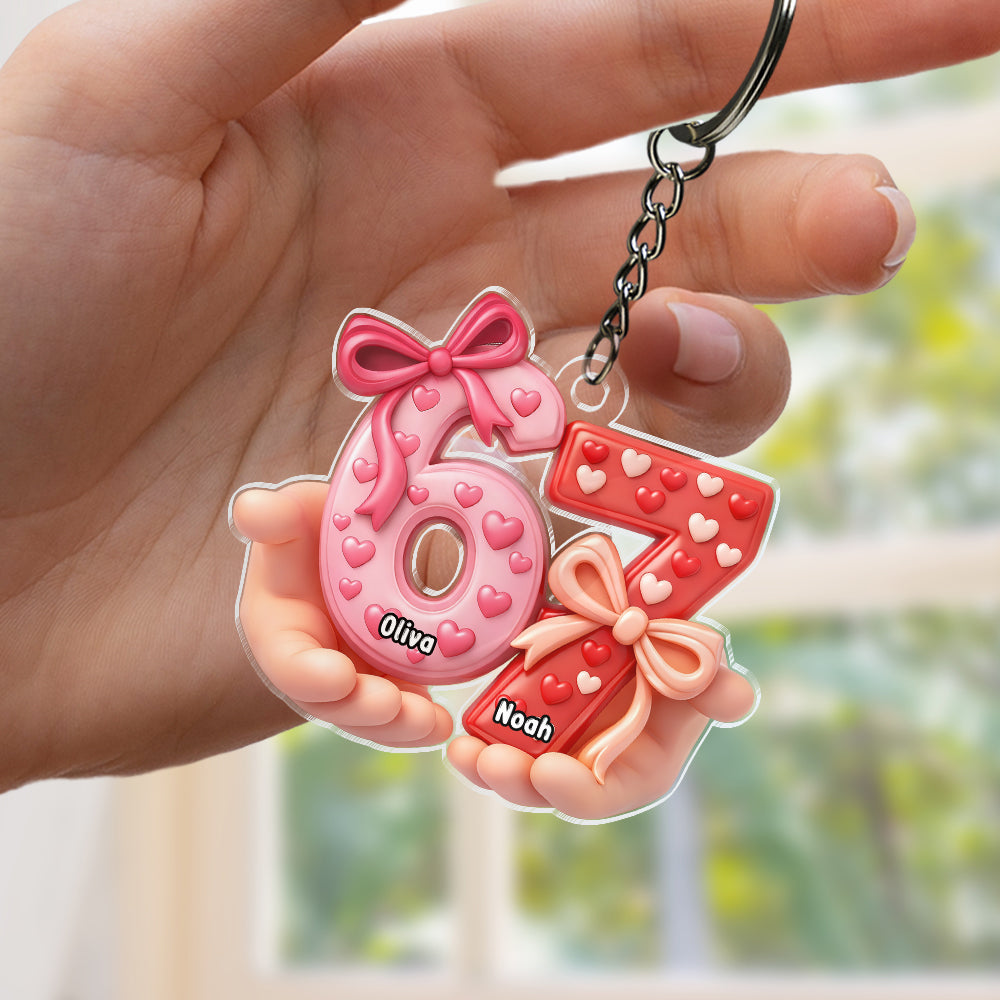Custom Name 67 Keychain Valentine Gift TH10 898571