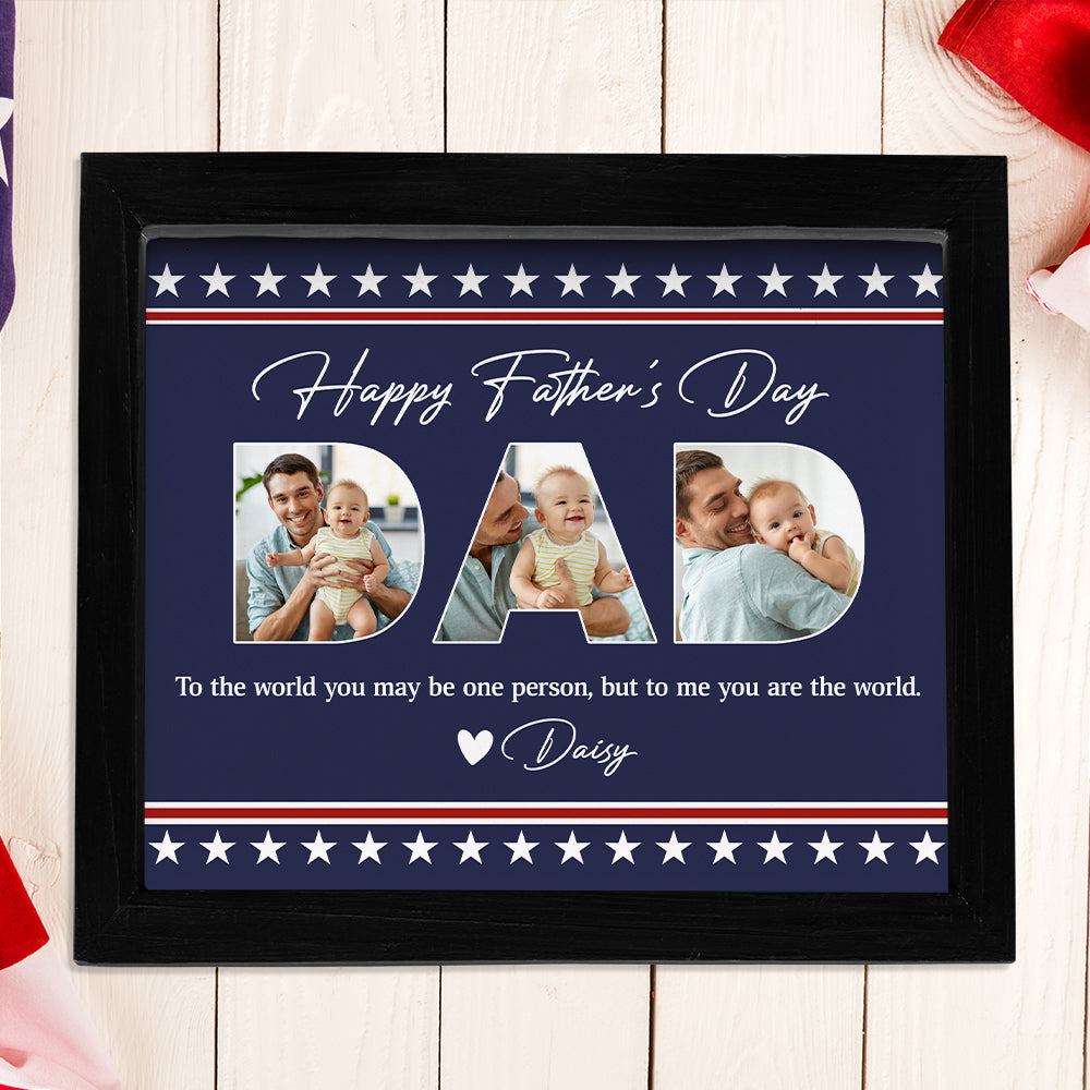 Custom Photo Happy Father's Day Picture Frame HA75 920256