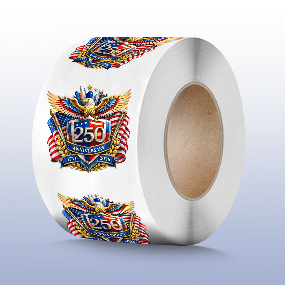 America 250 Years of Freedom Anniversary Roll Sticker CH07 910598
