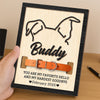 Custom Dog Ear Memorial 2-Layers Wooden Collar Frame LM32 893781