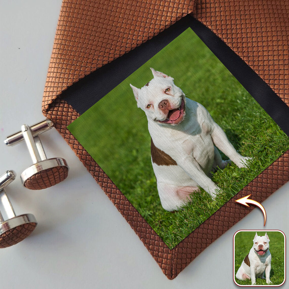 Custom Dog Cat Photo Tie Patch For Men Gift For Pet Lovers HA75 897898