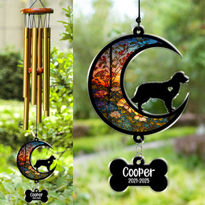 Custom Name And Dog Memorial Acrylic Wind Chimes TH10 894209