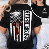 Personalized Class Of 2025 Flag Graduation Back & Front Dark Shirt LM32 893433
