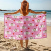 Custom Face Photo And Name With Icon Summer Beach Towel TH10 894075
