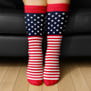 Custom Name Celebrate American 250th Anniversary USA Flag Socks CH07 899920