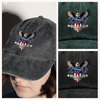 USA 250 Years Anniversary, Freedom Eagle 1776–2026 Washed Denim Baseball Cap HO82 902854