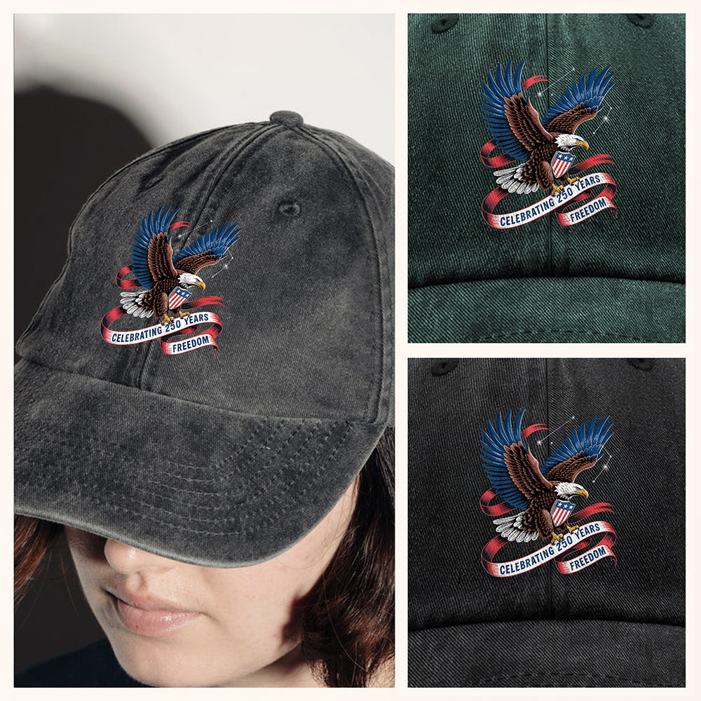 Celebrating 250 Years Freedom Washed Denim Baseball Cap HA75 898872
