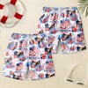 Personalized USA 250th Anniversary 1776–2026 Kids Beach Shorts – Patriotic Eagle Flag Gift for 4th of July TH10 169395