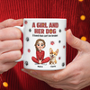 Personalized A Girl And Her Dog Version 3D Inflated Effect Mug HA75 898070