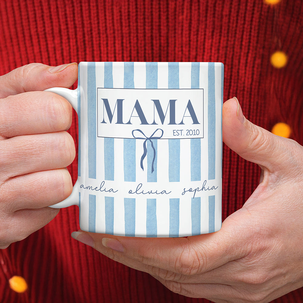 Custom Kids Names Mama Print Full Mug - Personalized Mother’s Day Gift LM32 899797