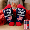 Custom Name Celebrate American 250th Anniversary USA Flag Socks CH07 899920