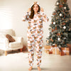 Custom Dog Cat Face Gingham Pattern Onesie Pajamas For Dog Cat Lovers LM32 669735