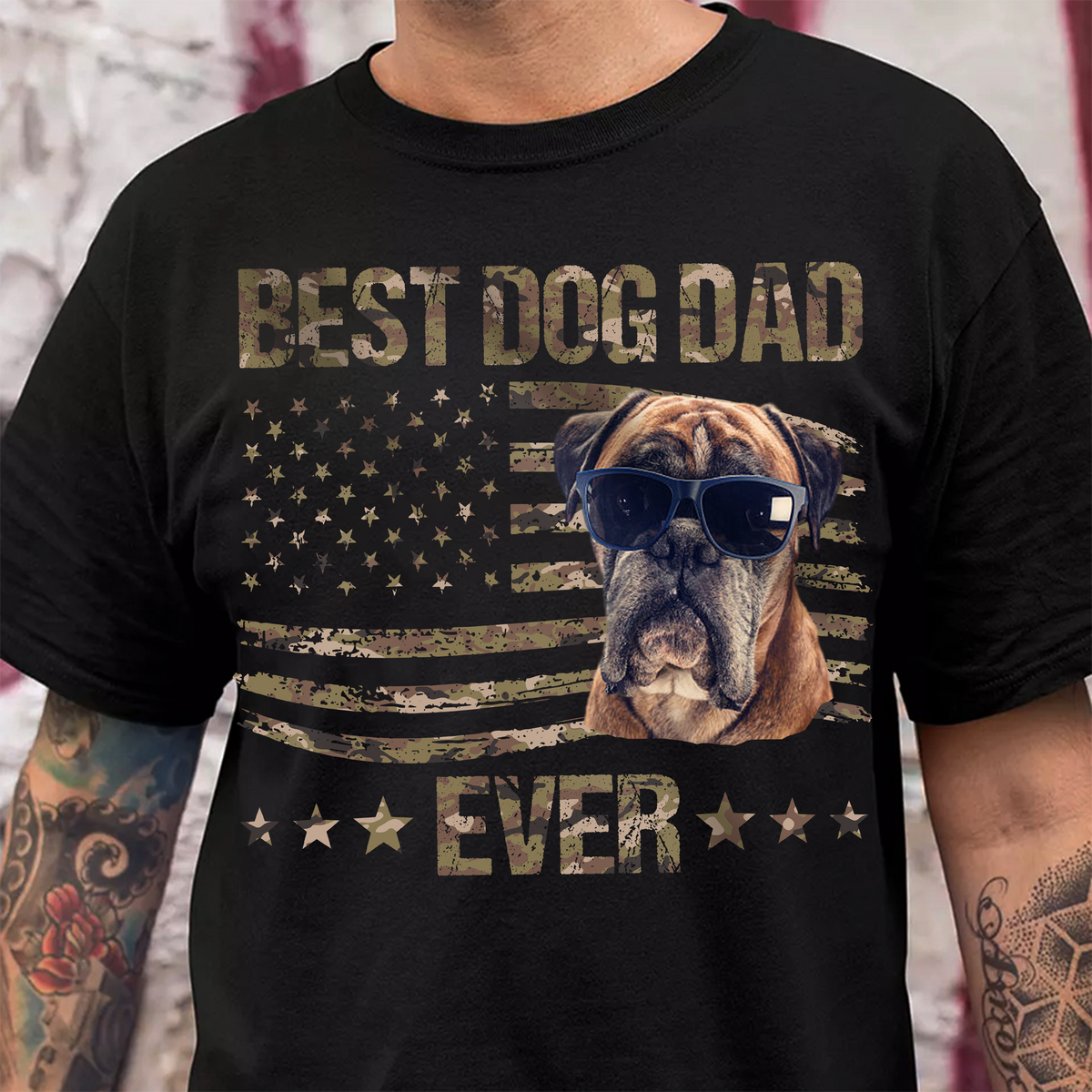 Custom Dog Photo Best Dog Dad Ever Shirt TH10 892821