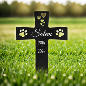 Custom Name And Year For Dog Cat Memorial Garden Stake TH10 891623