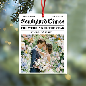 Custom Photo The Wedding Of The Year Couple Acrylic Ornament HA75 897512