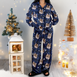 Custom Buddy Photo Christmas Snow Pajamas CH07 899910