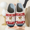 Custom Photo Cat Dad Cat Mom Slipper For Christmas TH10 894453