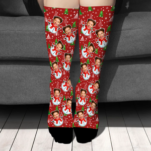 Custom Photo Christmas Socks Gift For Family CH07 899198