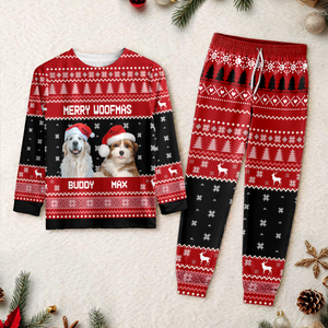 Custom Photo Merry Woofmas Feliz Navidog Sleepwear Christmas Gift For Dog Lovers CH07 896444
