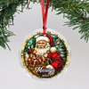 Custom Name Personalized Christmas Glass Ornament HA75 897816