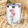Personalized Flower With Name Wine Tumber Gift For Mom LM32 895375