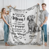 Dog Toile De Jouy Don't Cry For Me Mom - Personalized Blanket CH07 896086