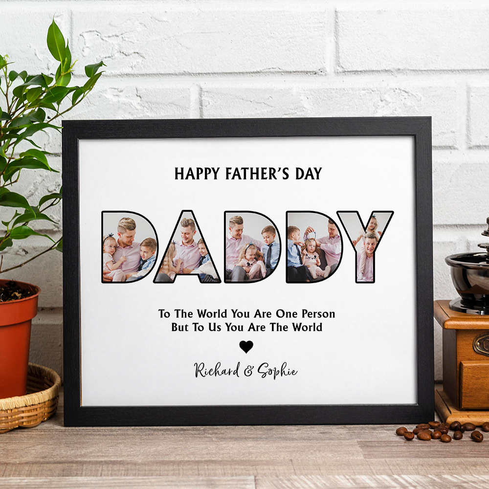 Custom Photo Dad, Thank For Making My Childhood Unforgettable Picture Frame Father's Day Gift CH07 895388