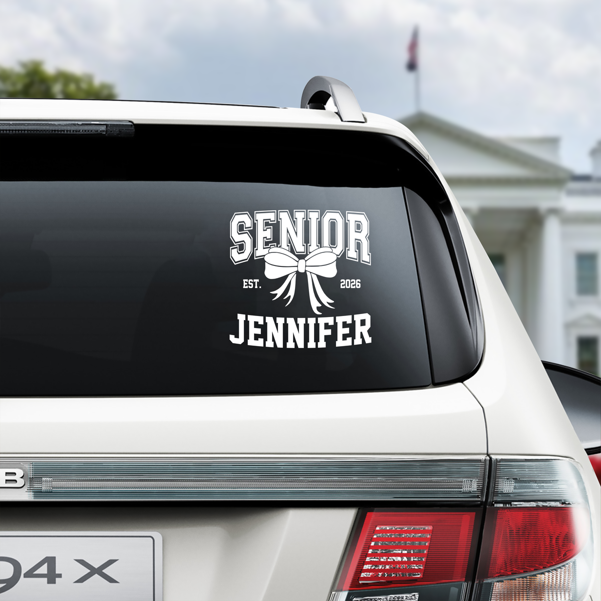 Custom Name Senior 2026 Graduation Car Window Decal Sticker TH10 898489
