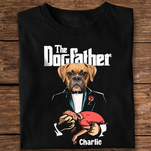 Custom Dog Photo The Dogfather Shirt Personalized Gift For Dog Dad HO82 893868