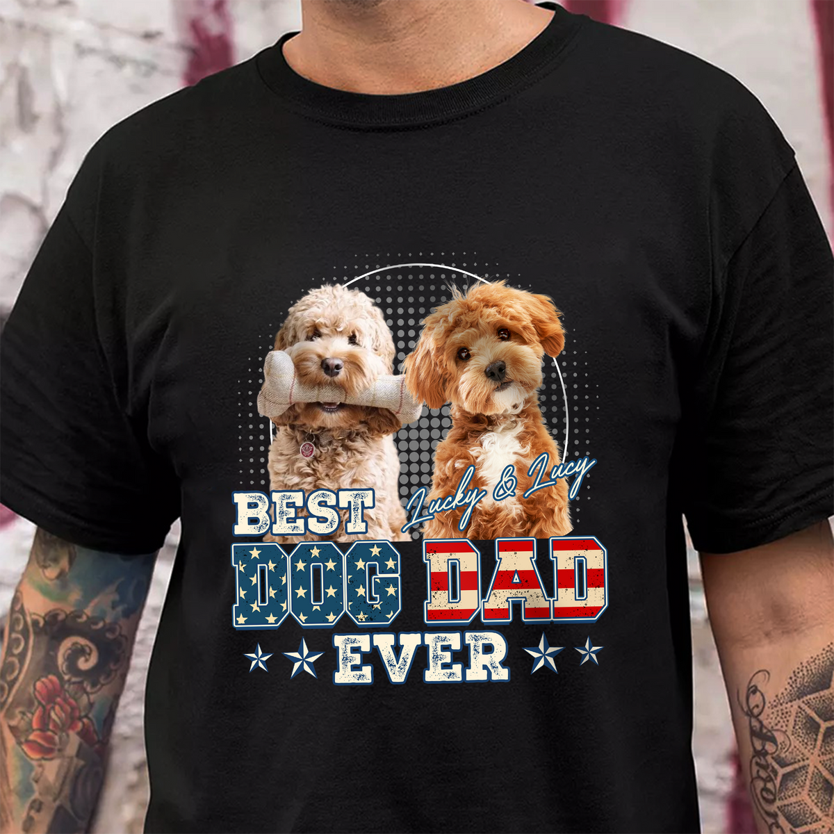 Custom Photo Best Dog Dad Ever Dog Shirt Gift For Dad HO82 893928
