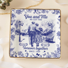 You & Me We Got This Personalized Couple Toile De Jouy Jewelry Dish LM32 893993