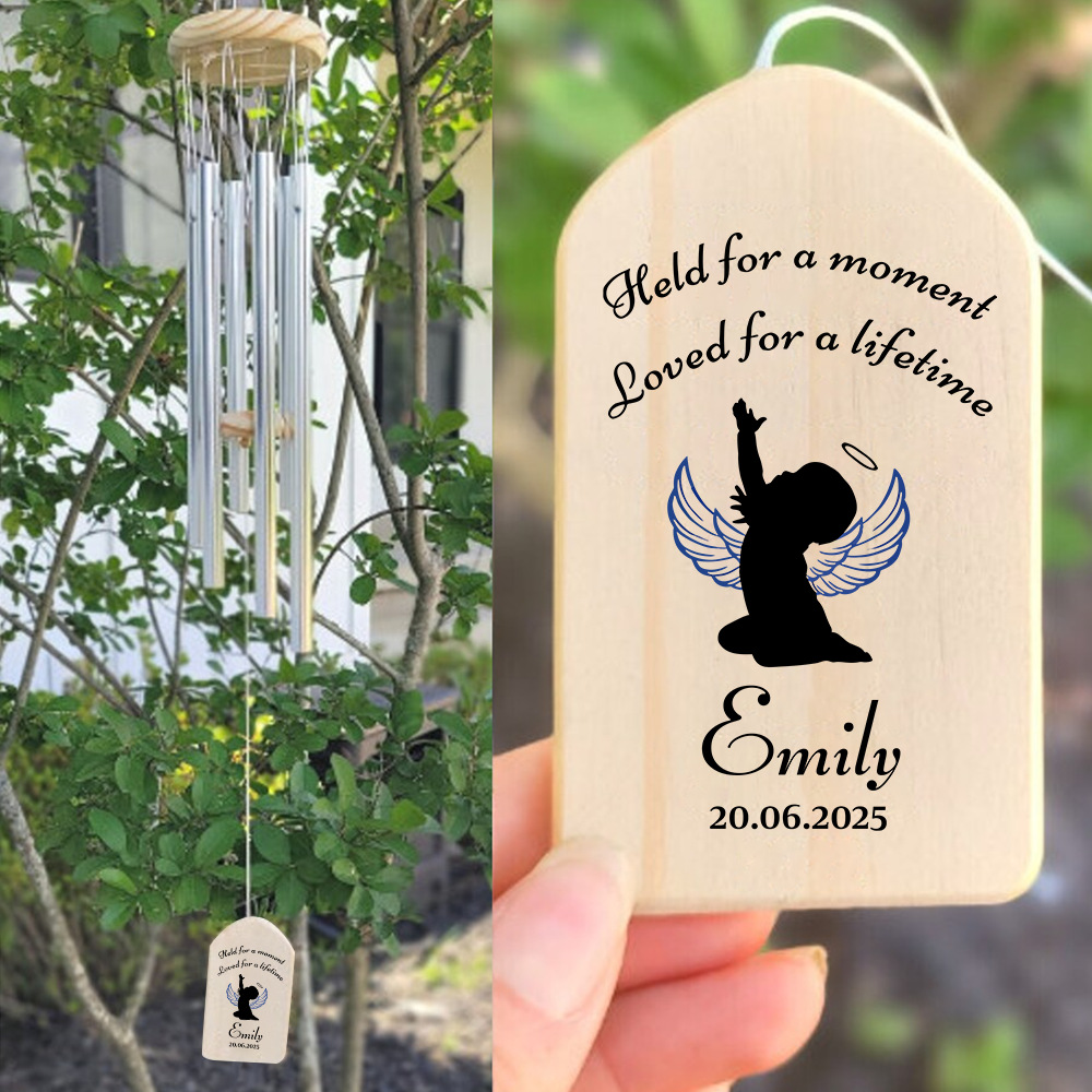 Custom Name Held For A Moment Loved For A Lifetime Memorial Wind Chimes Sympathy Gifts TH10 898469