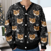 Custom Buddy Photo Christmas Snow Cardigan CH07 899584
