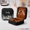 Custom Name With Floral Personalized Gift Travel Jewelry Box For Wife Valentine's Day TH10 898089