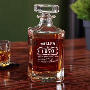 Personalized Aged To Perfection Birthday Gift Decanter LM32 895861