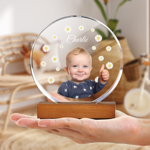 Custom Babys Photo First Round Acrylic Frame Block HO82 894158