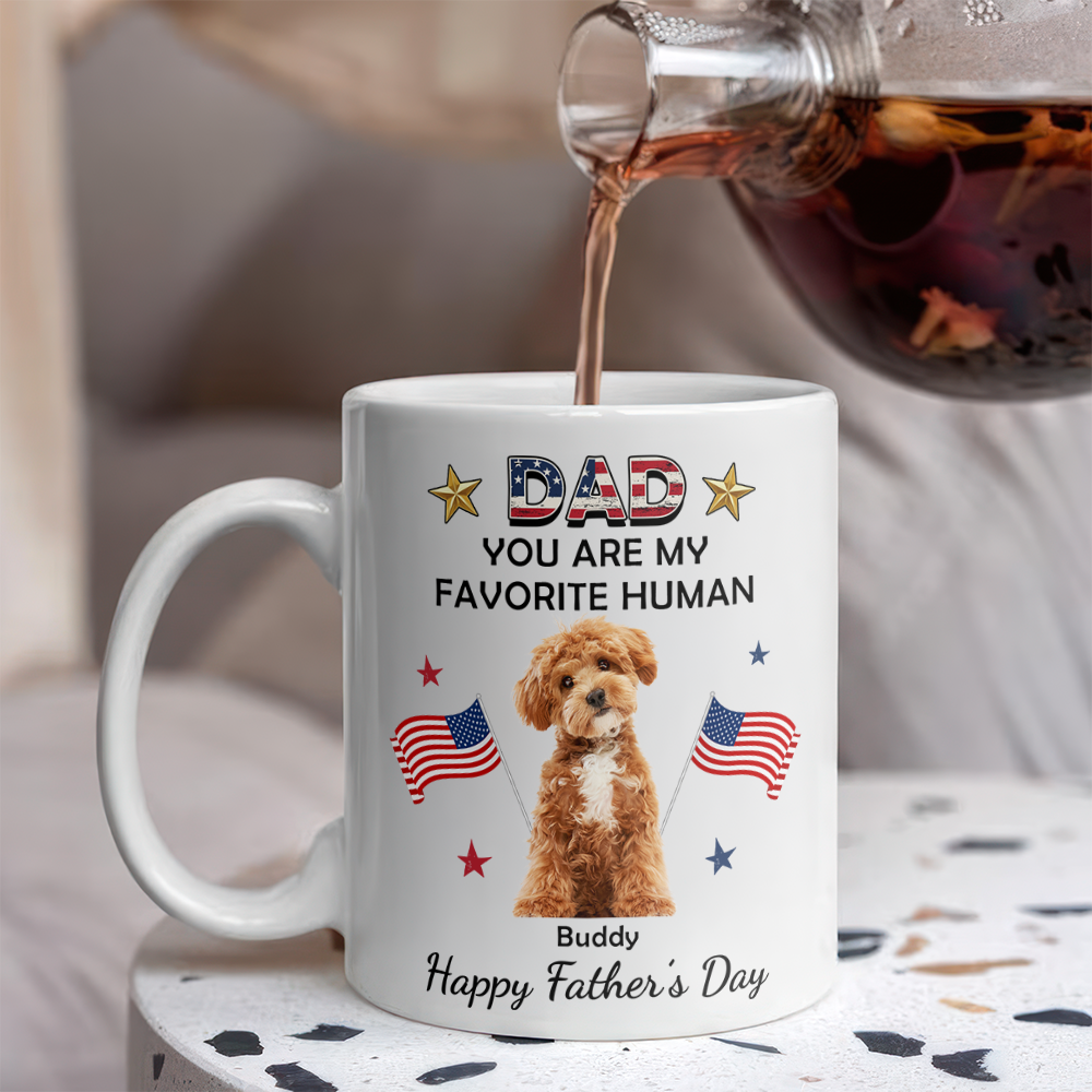 Custom You're My Favorite Flag America Accent Mug for Dog Lovers LM32 899129