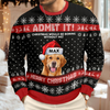 Custom Dog Photo Christmas Would Be Boring Without Me AOP Ugly Sweater LM32 895041