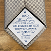 Custom Name Dad Thank You For Walking By My Side Today & Always Tie Patch For Men - Wedding Gift for Dad LM32 899487