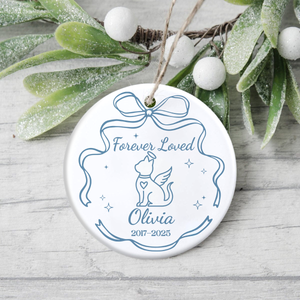 Personalized Custom Name Forever Loved Ceramic Ornament For Pet Lover TH10 896639