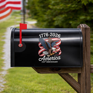 Personalized America 250Th Anniversary 1776-2026 Eagle Us Flag Mailbox Decal HO82 901014