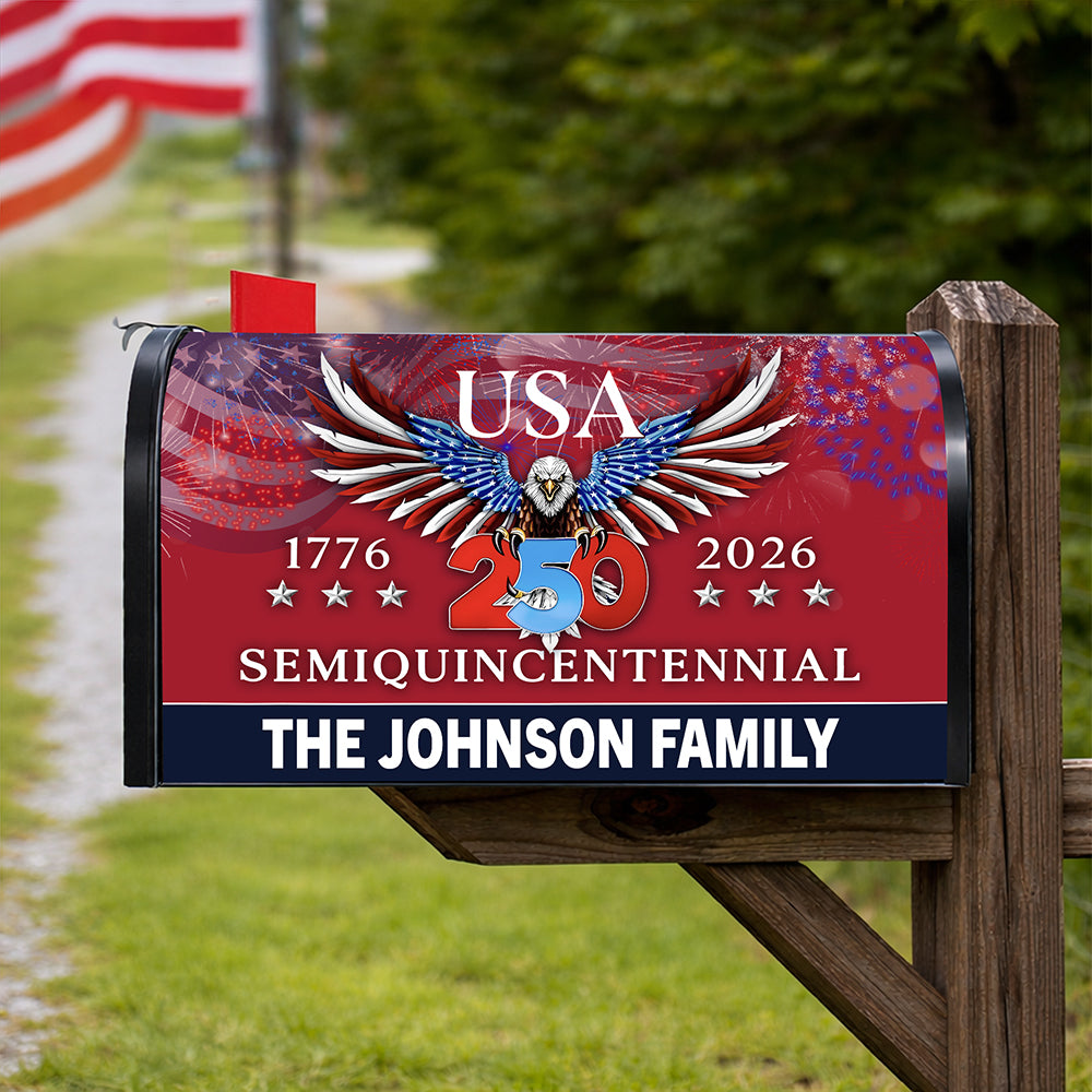 250 Years America Semiquincentennial Mailbox Cover Patriotic Decor CH07 910228